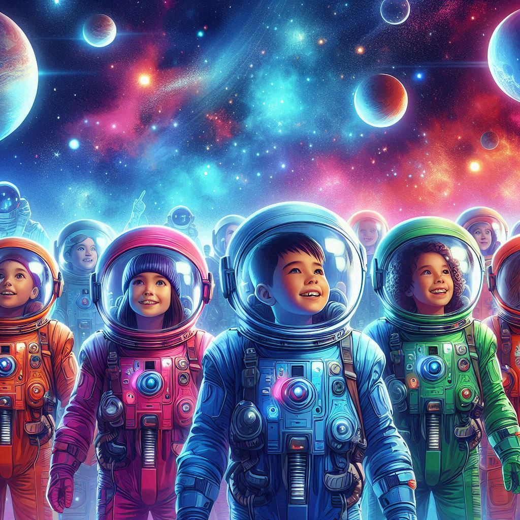 Astronautas buscando planetas donde vivir.